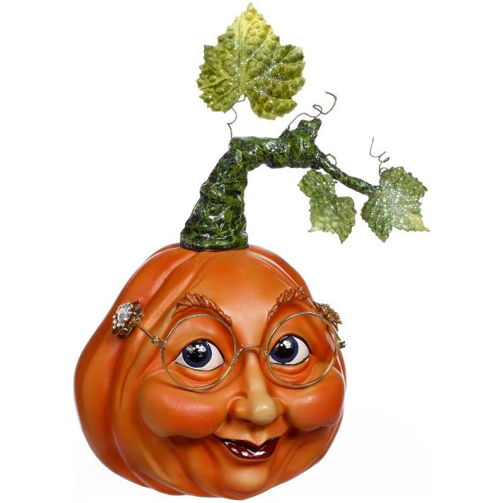 Pumpkin Head Decor 6.5"