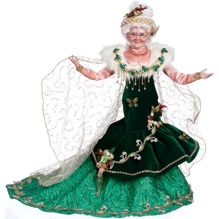 Emerald Glistening Mrs. Claus 23"