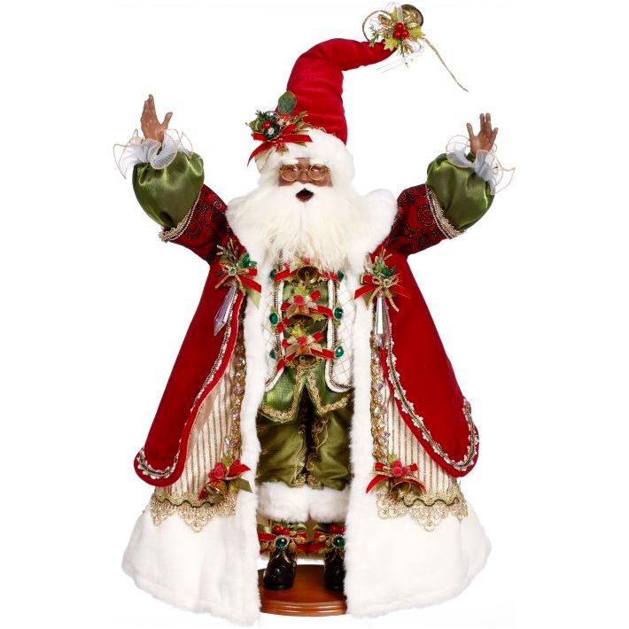 African American Holly & Ivy Santa 24.5"