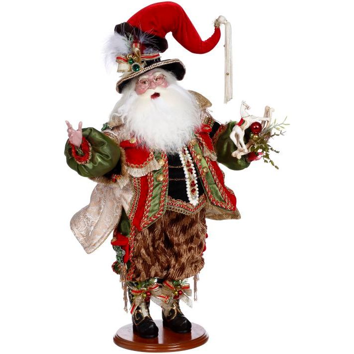 Santa With Rocking Horse 24"