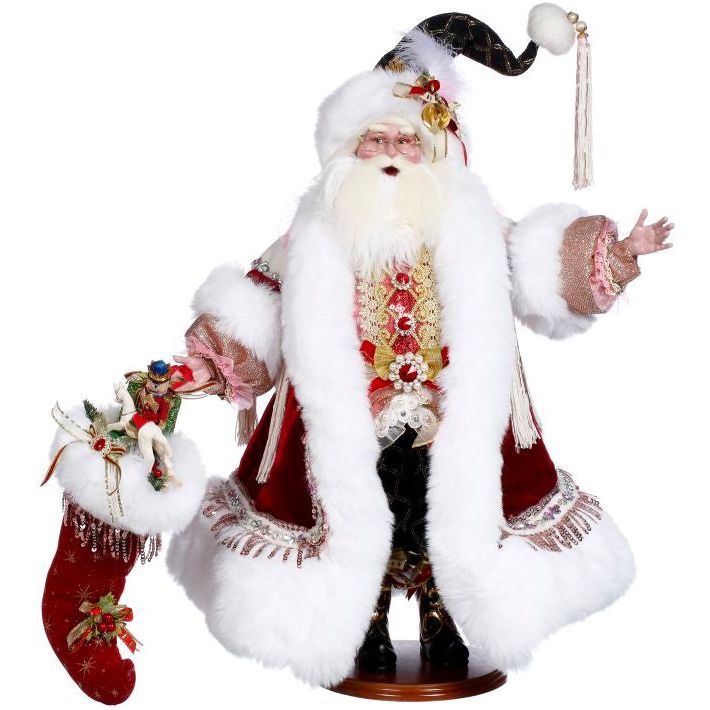 Santa with Stocking 27"