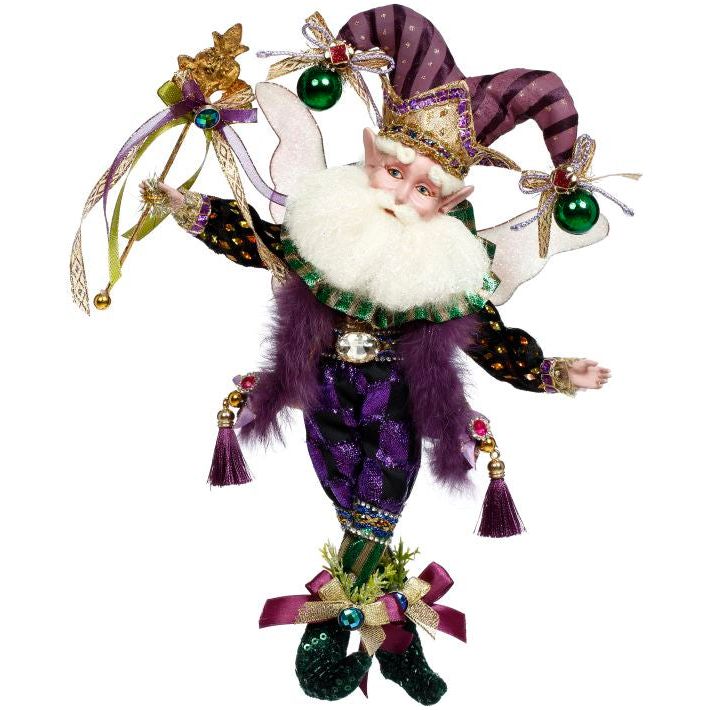 Mardi Gras Jester Fairy,S10.5"