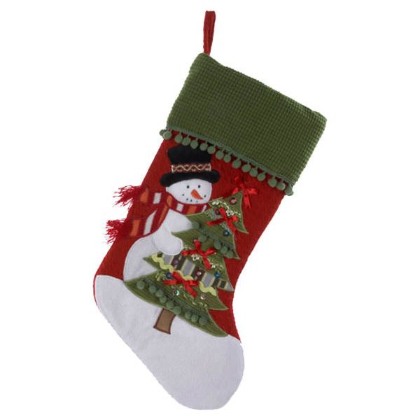 Snowman Stocking 19"