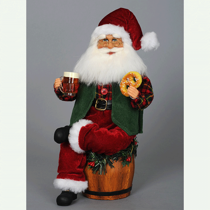 Beer Barrel Santa 12"