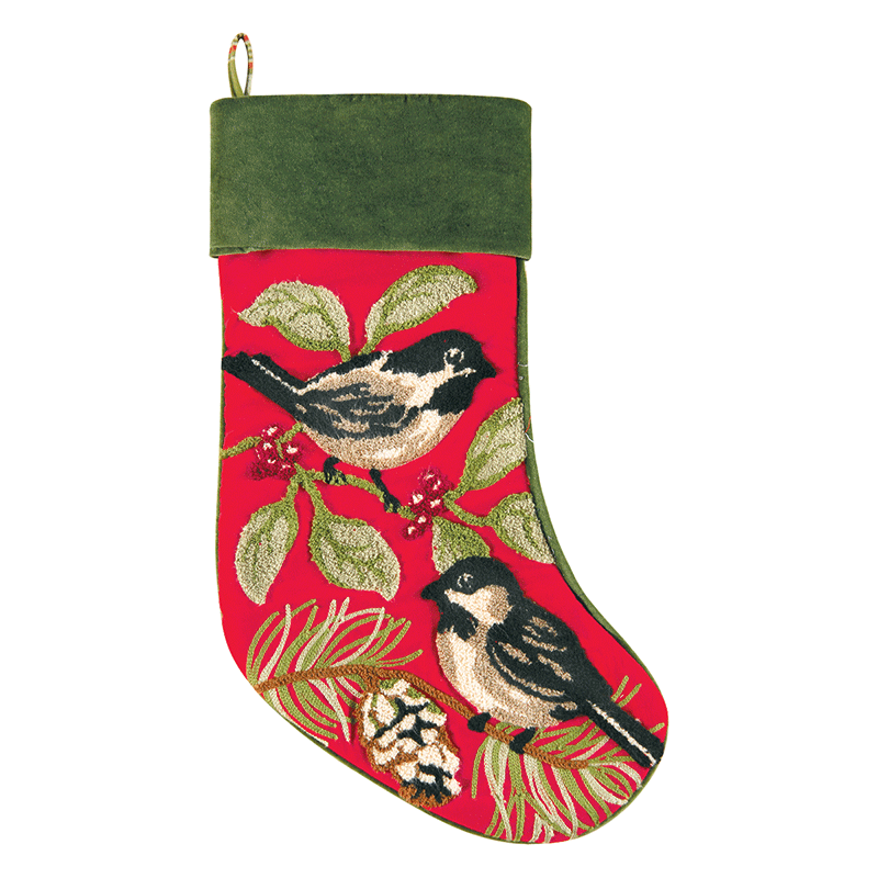 Chickadee Stocking 19"