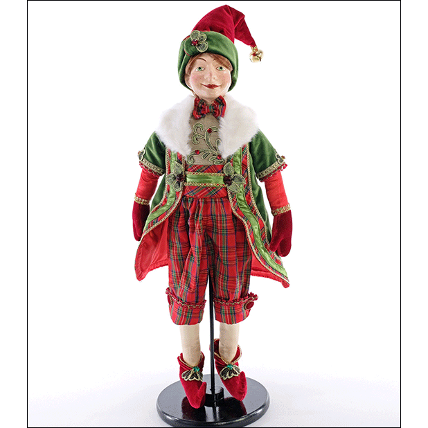 Christmas Elf Doll - Green 24"