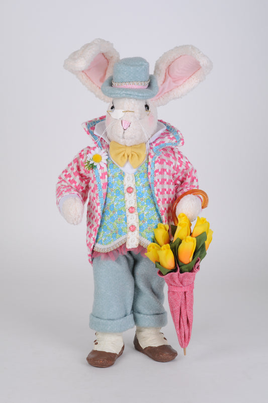 Floral Umbrella Bunny 20"